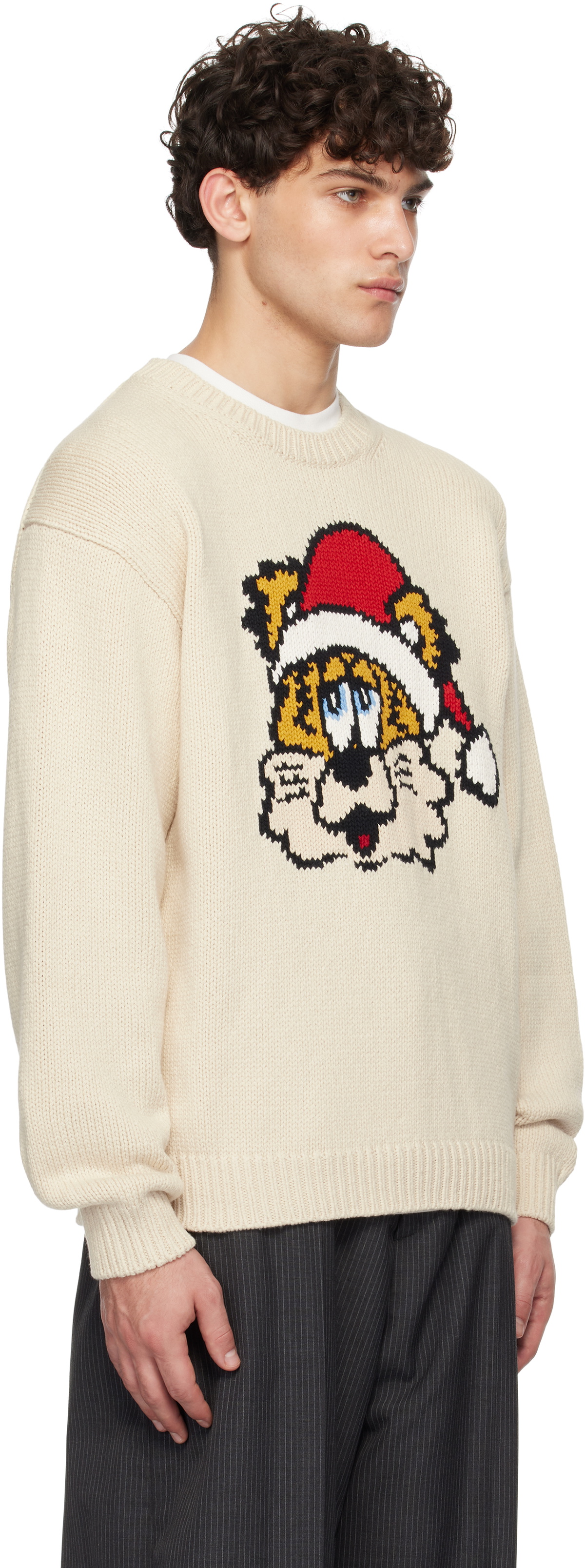 Kenzo Off-White Kenzo Paris VERDY Edition Intarsia Sweater Kenzo