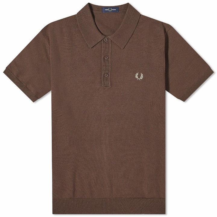 Photo: Fred Perry Men's Classic Knit Polo Shirt in Carrington Brick