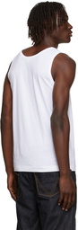 Dries Van Noten White Supima Cotton Tank Top