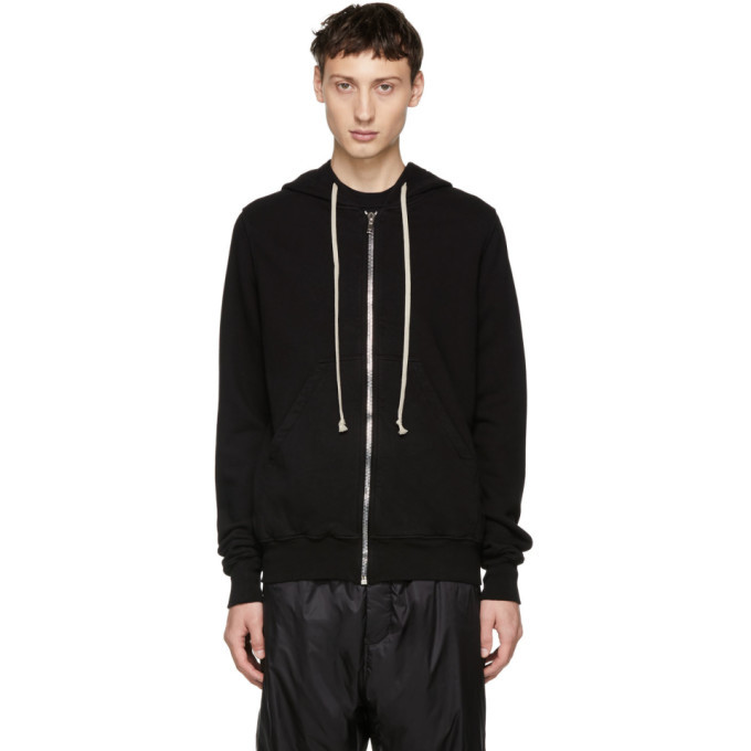 Rick Owens Drkshdw Black Jasons Zip Hoodie Rick Owens Drkshdw