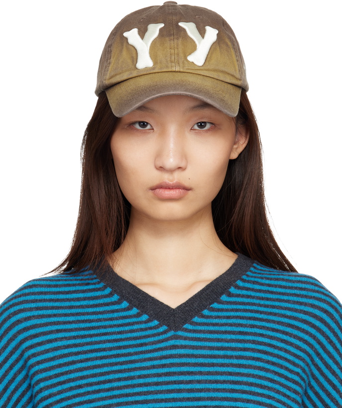 Photo: OPEN YY SSENSE Exclusive Brown Gradient Ball Cap