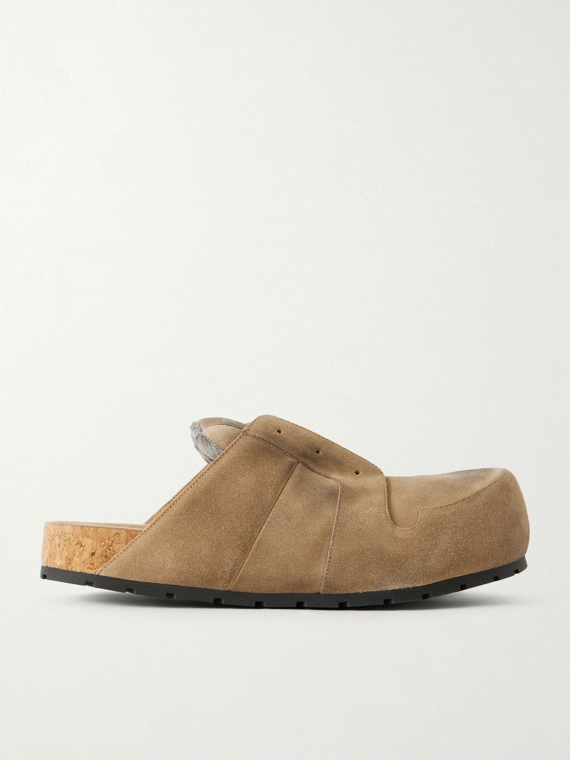 Balenciaga - Dumbo Suede Mules - Neutrals