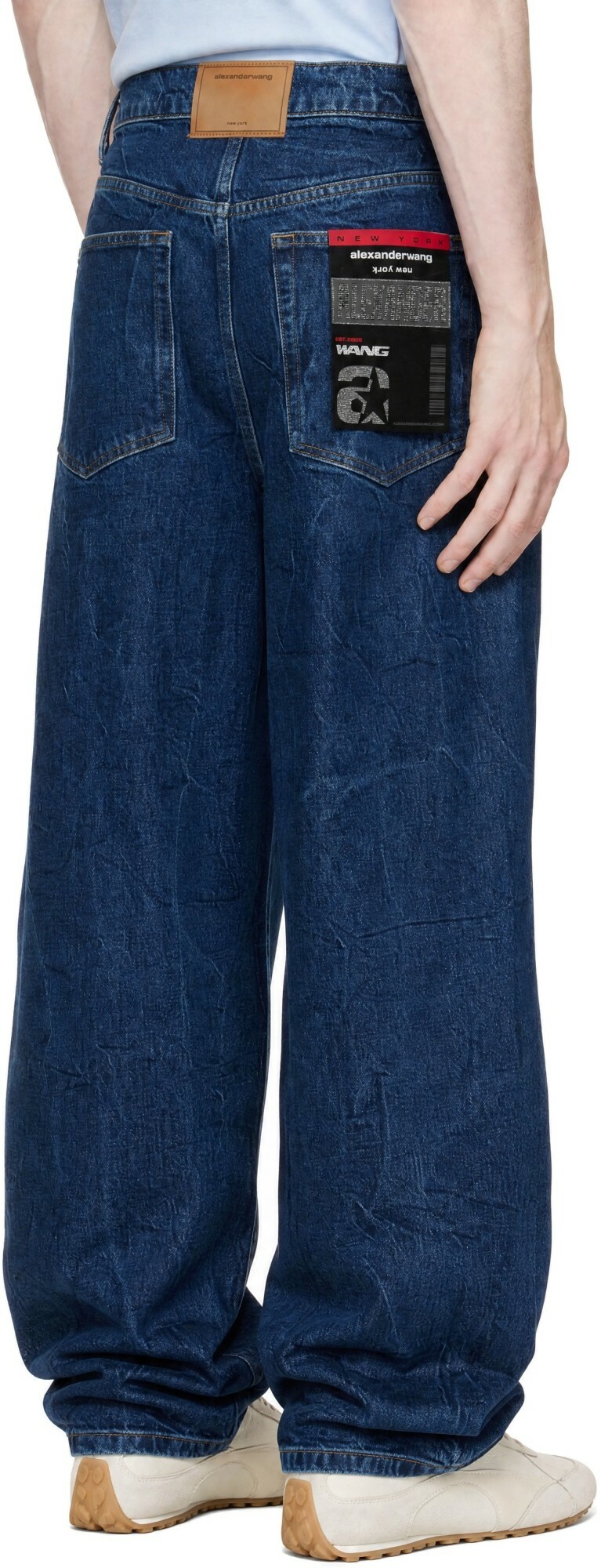 Alexander Wang Blue Flasher Graphic Jeans