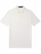 Polo Ralph Lauren - Logo-Embroidered Linen-Piqué Polo Shirt - White