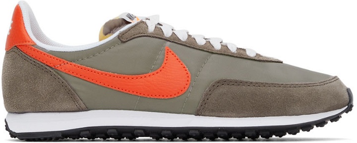 Photo: Nike Taupe Waffle Trainer 2 Sneakers