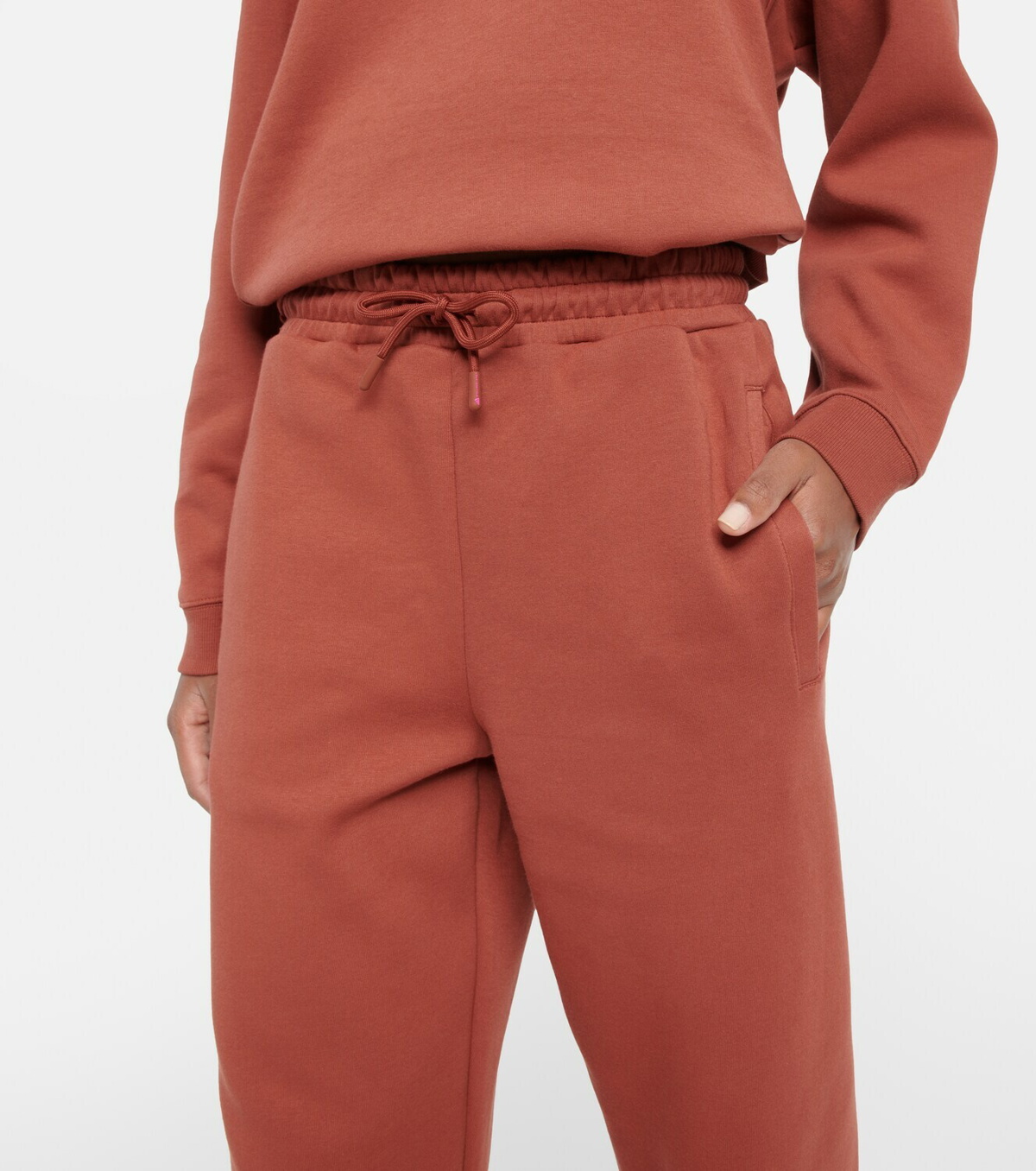 adidas by Stella McCartney High Rise Cropped Drawstring Sweatpants