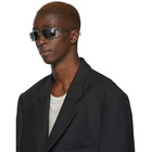 Rick Owens Transparent and Black Larry Rick Sunglasses