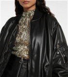 Stella McCartney - Faux leather bomber jacket
