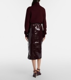 The Frankie Shop Samantha coated pencil skirt