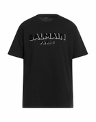 Balmain Mens T-shirt in Black