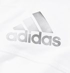 Adidas Sport - Alphaskin Tech Mesh-Panelled T-Shirt - White