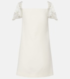 Valentino Crepe Couture embellished minidress