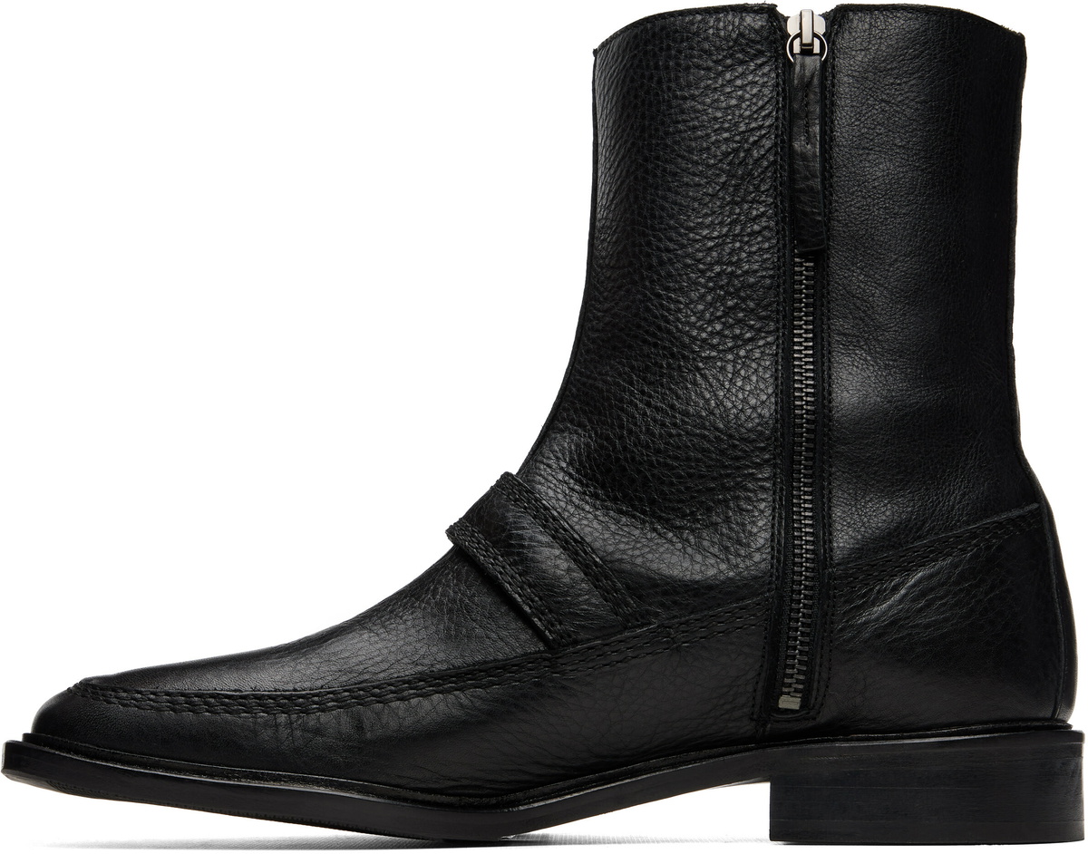 HEREU Black Bernat Buckle Boots