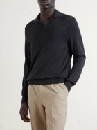 Dunhill - Merino Wool Polo Shirt - Gray