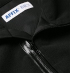 AFFIX - Logo-Print Polar Fleece Zip-Up Jacket - Black