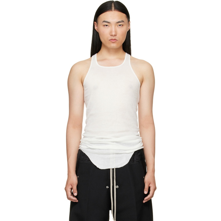 Photo: Rick Owens Off-White Tower Basic Rib Tank Top