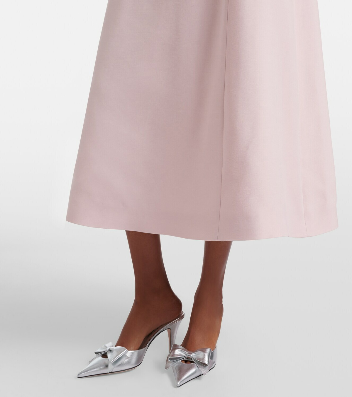 Valentino Crepe Couture embellished midi dress