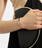 Mateo Water Droplet 14kt gold bangle with diamond