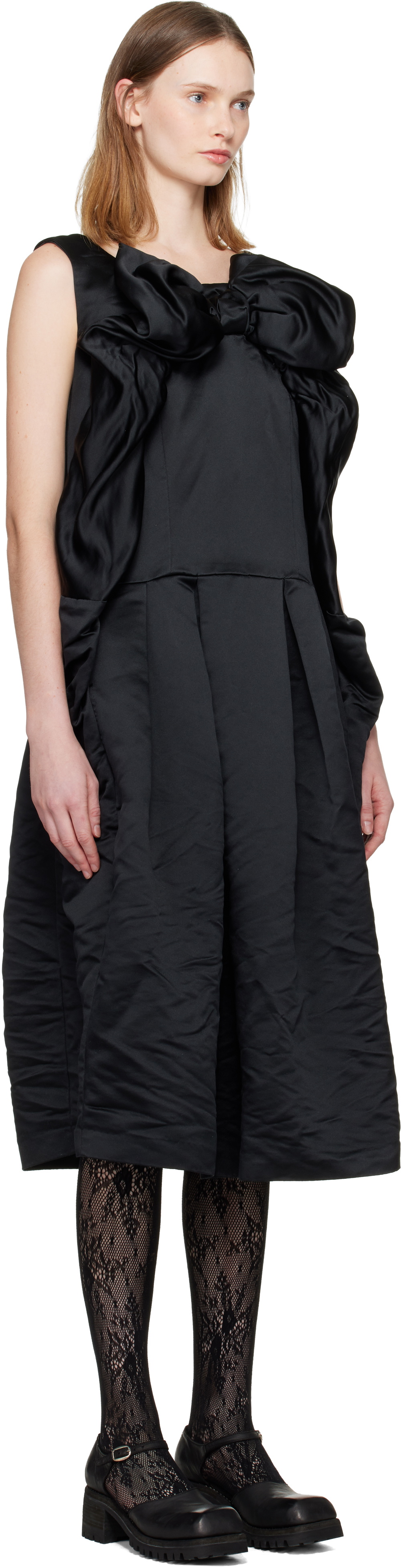 Comme des Garçons Comme des Garçons Black Bow Midi Dress