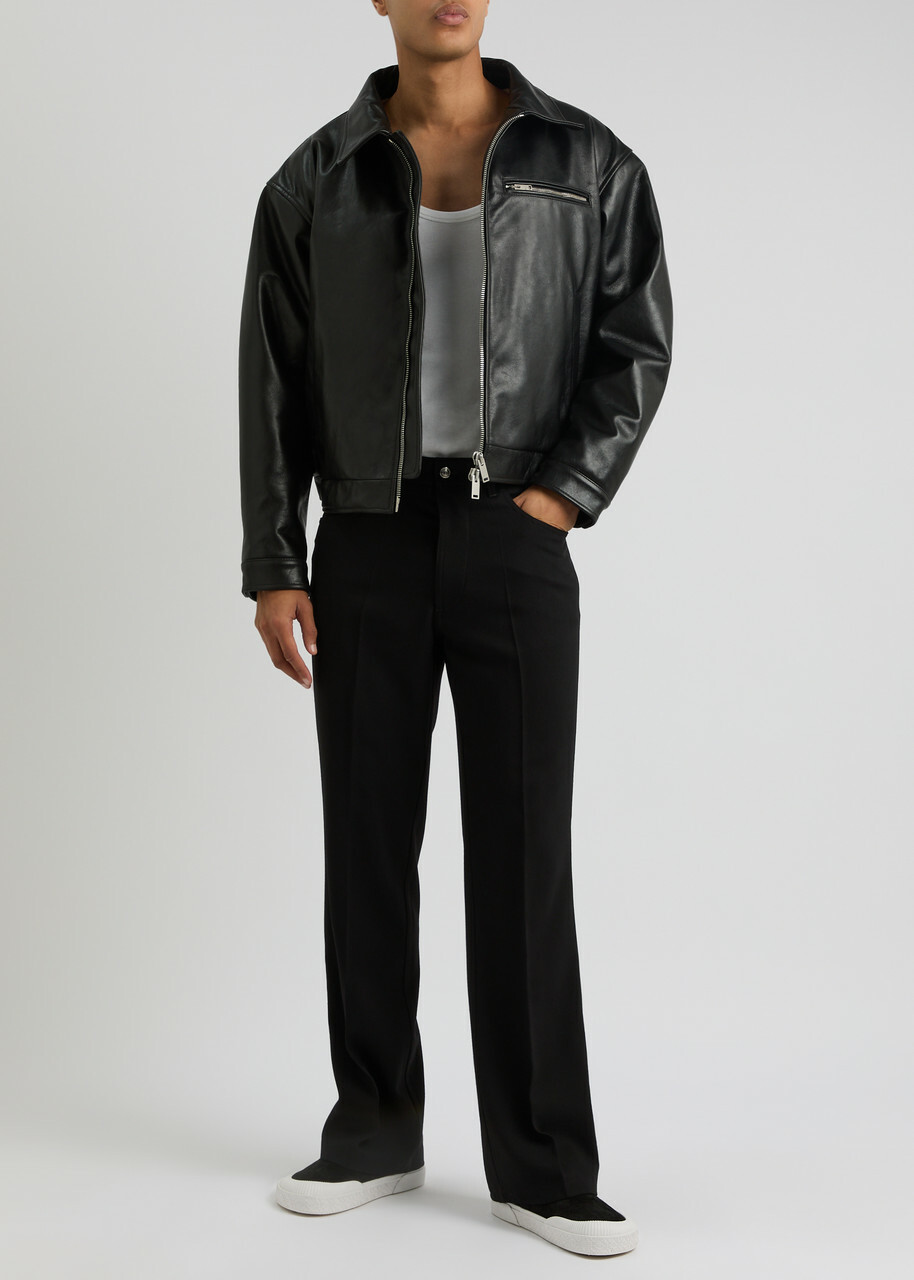 Second Layer El Valluco Straight-leg Wool Trousers Black
