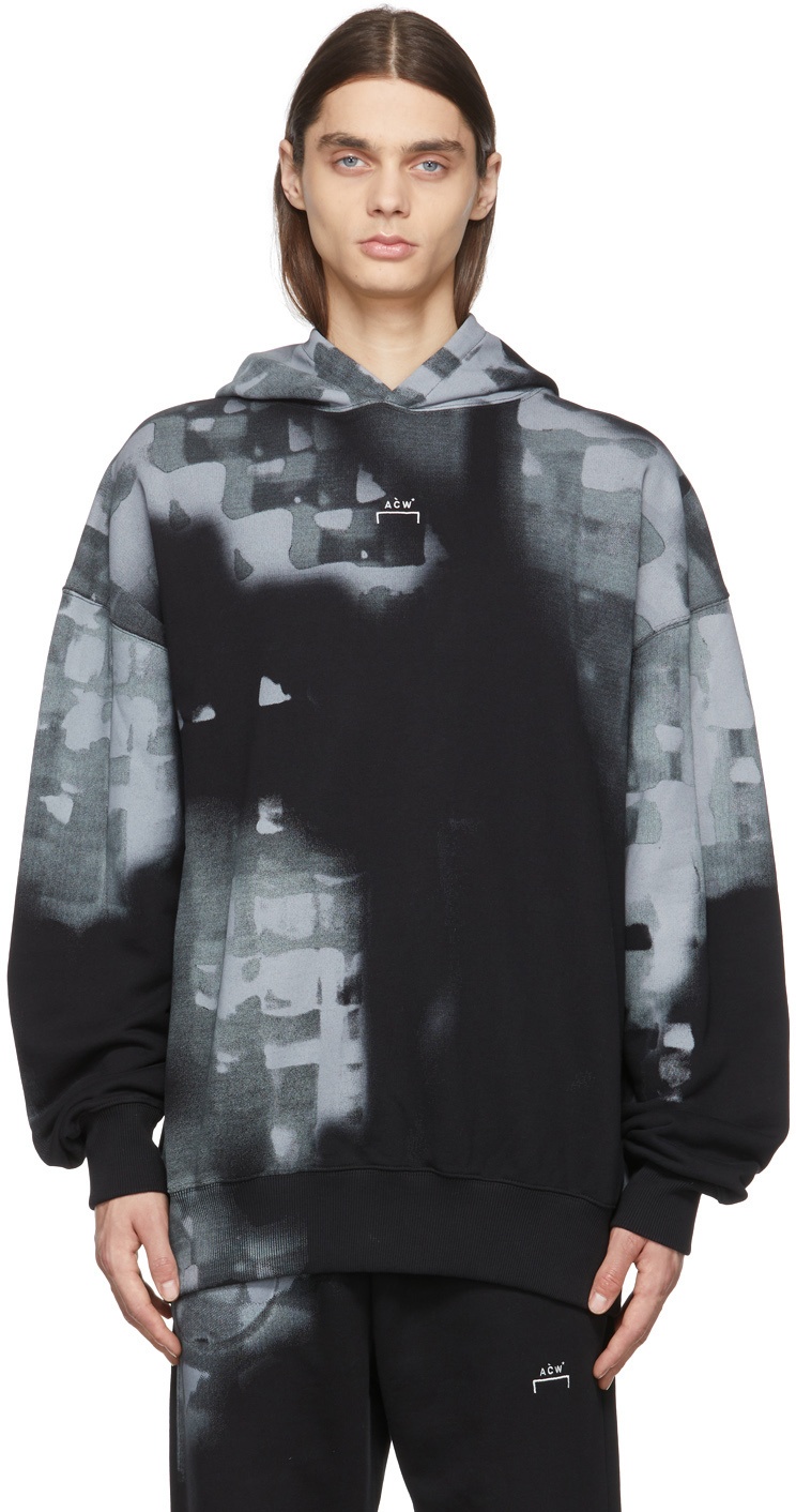A-COLD-WALL* Black Brush Stroke Hoodie A-Cold-Wall*