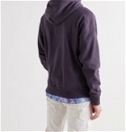 ISABEL MARANT - Miley Logo-Embroidered Cotton-Blend Jersey Hoodie - Purple