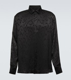 Saint Laurent - Jacquard silk shirt