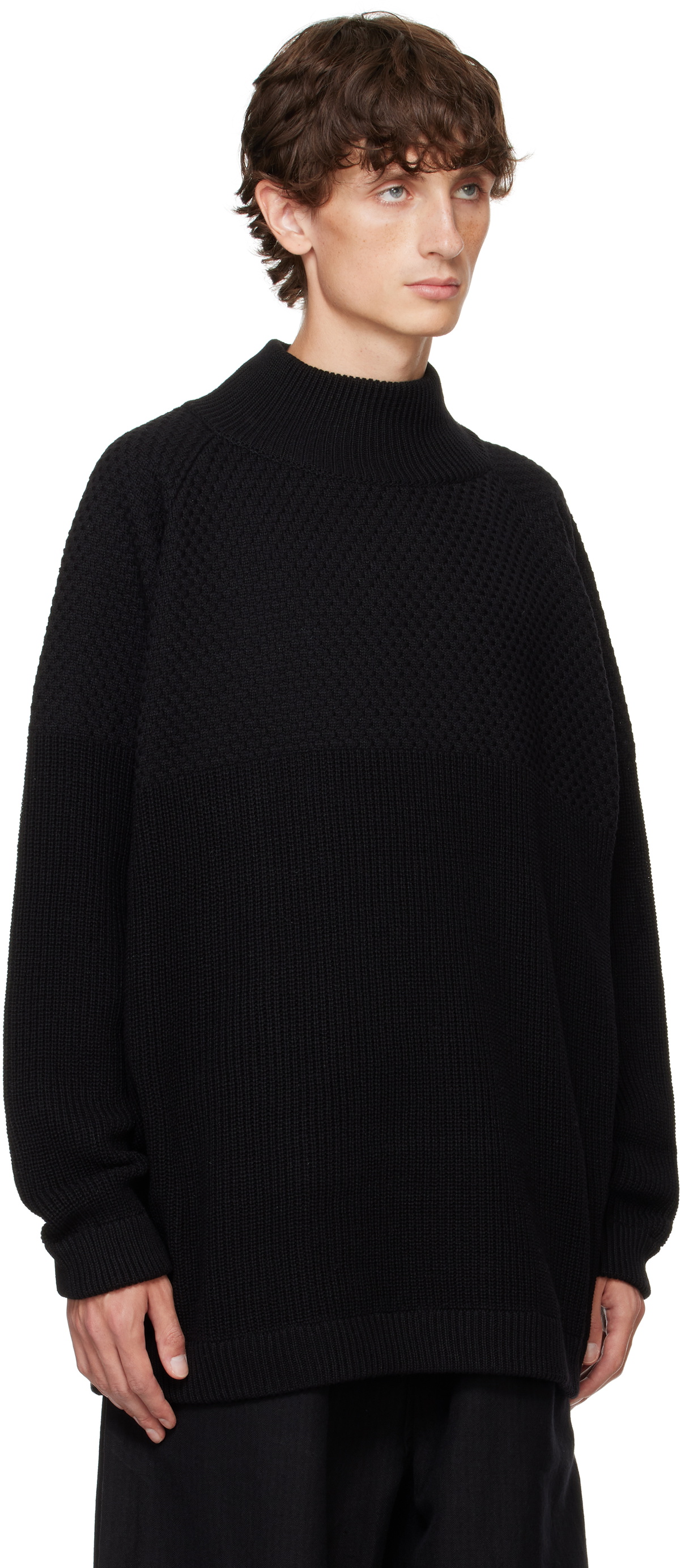 Jan-Jan Van Essche Black O-Project Sartuul Sheep Yarn Sweater
