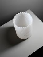 EDITIONS MILANO Triangoli White Onyx Vase