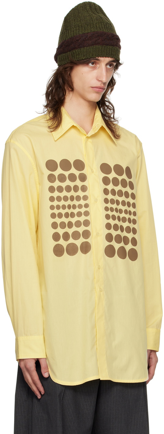 Edward Cuming Yellow Triptina Printed Shirt