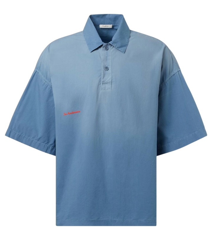 Photo: JW Anderson Logo embroidered oversized polo shirt