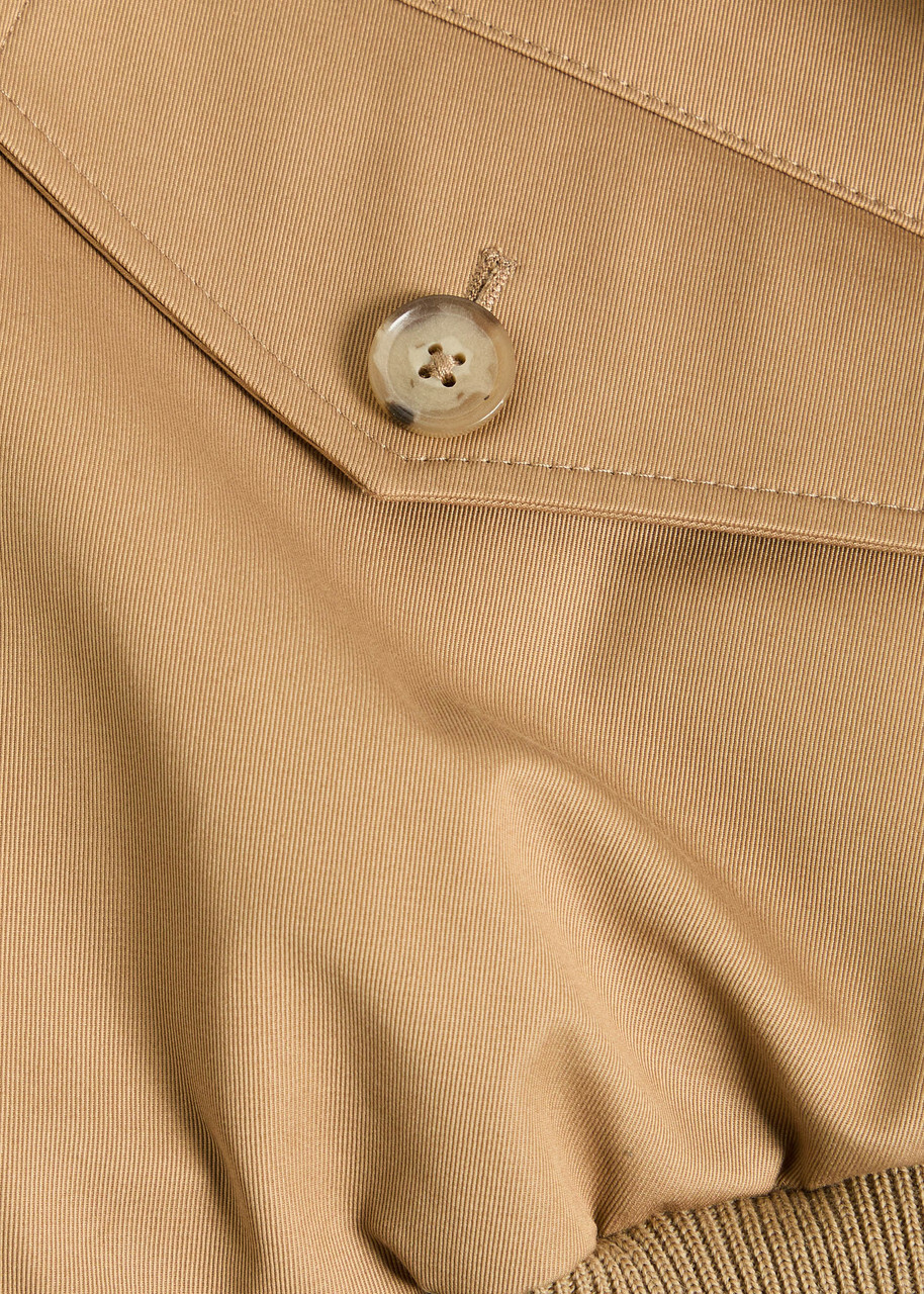 Frame The Harrington Cotton Jacket Camel