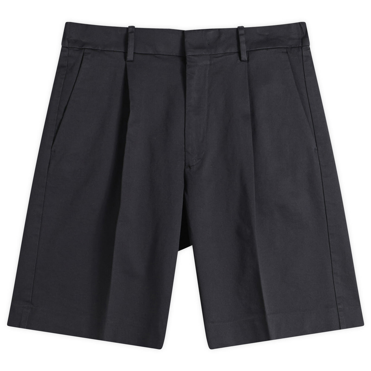 NN07 Men's Kay Pleated Shorts in Navy Blue