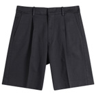 NN07 Men's Kay Pleated Shorts in Navy Blue