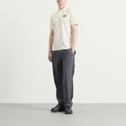 Moncler Men's Cotton Pique Logo Polo in White