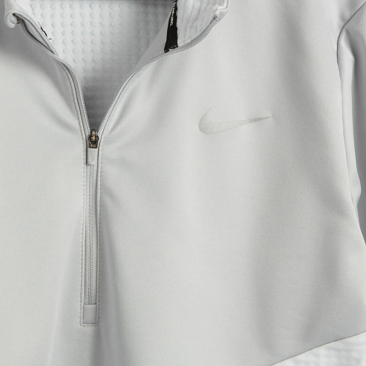 Nike Winterized Half Zip in Platinum/Grey/Volt