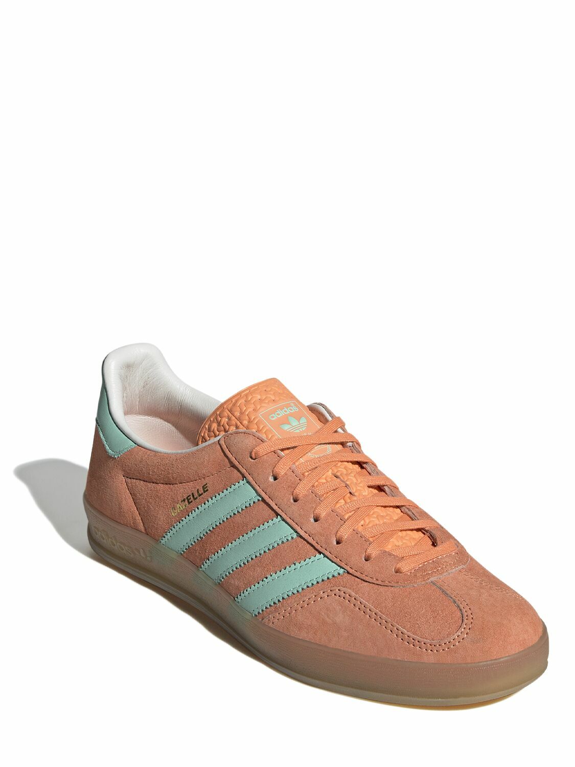adidas gazelle silver green womens adidas Gazelle Bold Shoes - Women's - Clear Sky / White / Gold main image 1