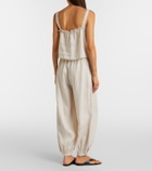 Velvet Camber linen balloon pants