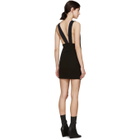 Anthony Vaccarello Black Draped Jersey Dress