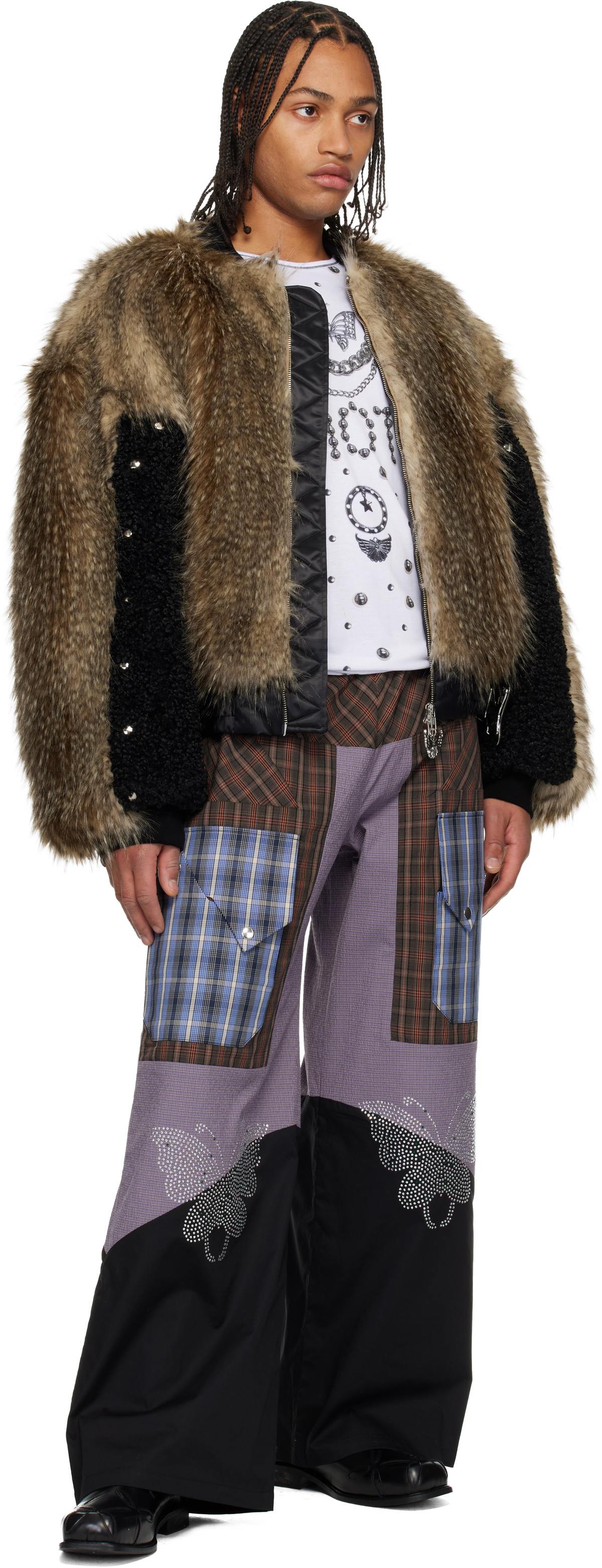 Chopova Lowena Multicolor Tartan Vega Trousers