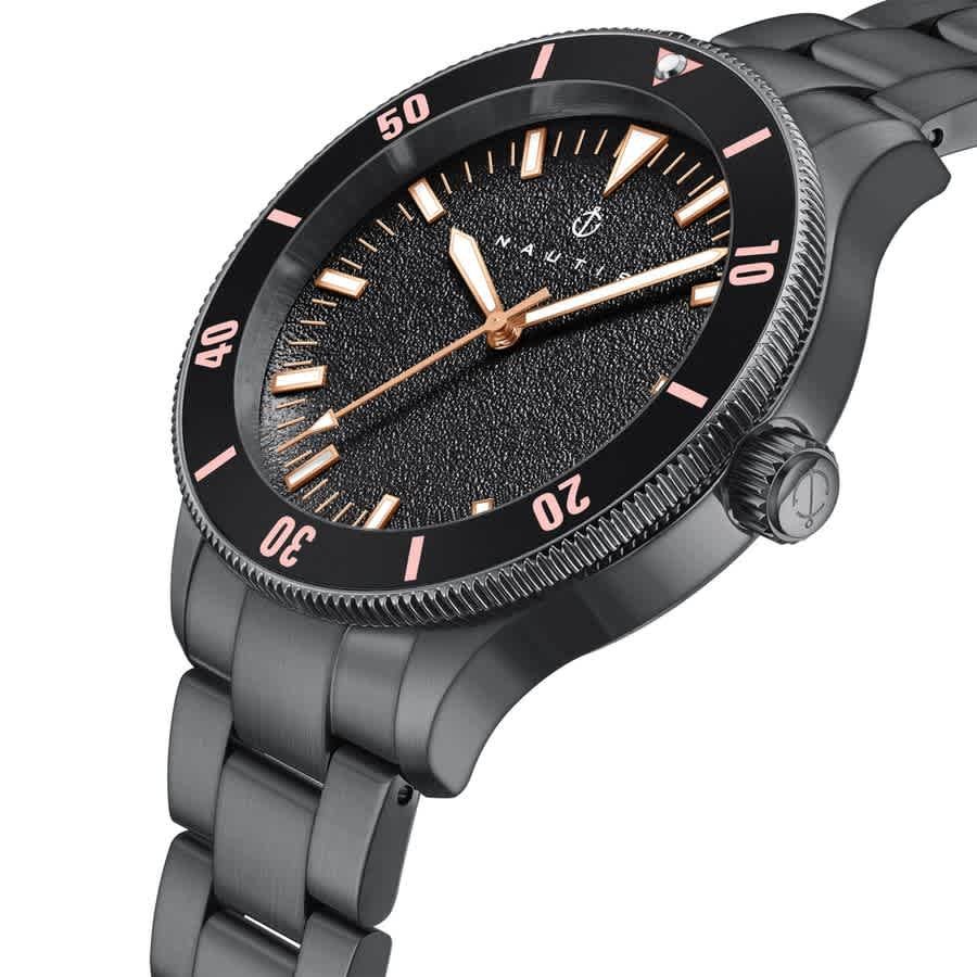 Nautis Deacon Black Dial Mens Watch NAUN101-5