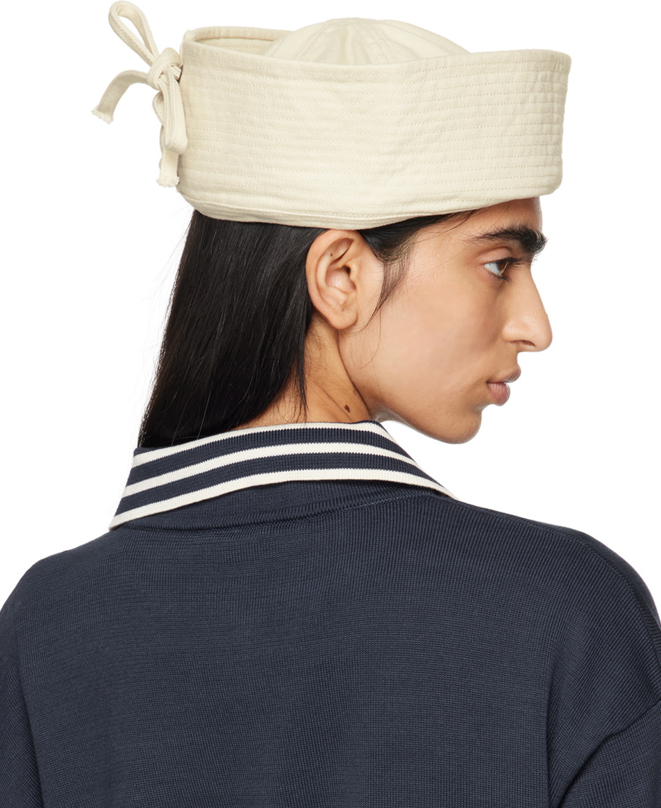 Bode Off-White Sailor Hat Bode