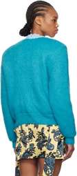 Meryll Rogge Blue Padded Cardigan