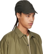 Jan-Jan Van Essche Black O-Project Brushed LT Canvas Baseball Cap