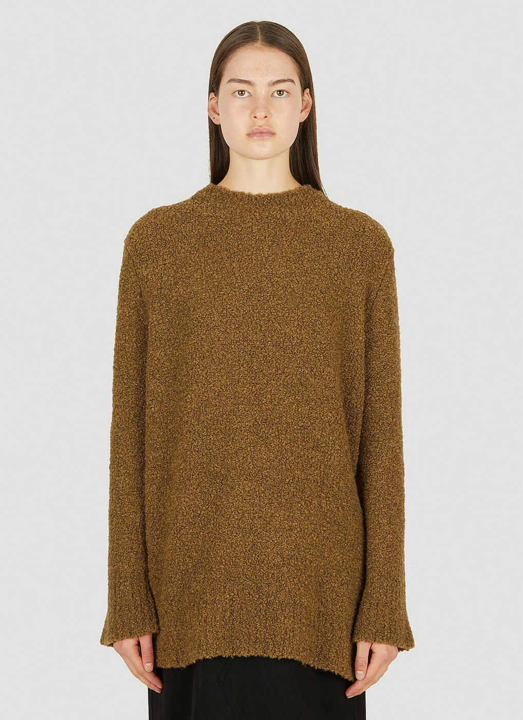 Boucle Sweater in Brown Studio Nicholson