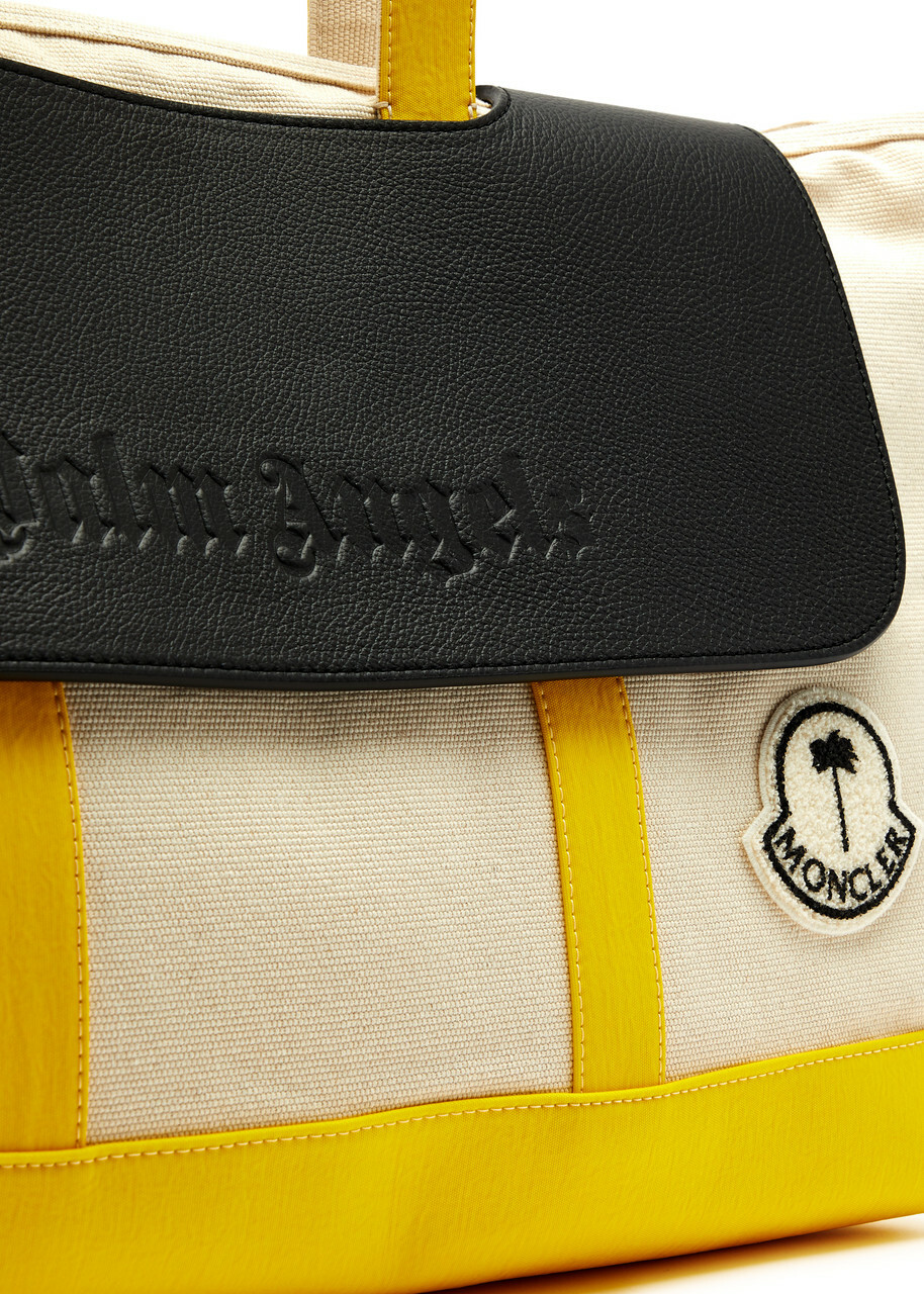 ショルダーバッグ MONCLER GENIUS X 8 MONCLER PALM ANGELS Logo Canvas Tote Bag Moncler Genius 8 Moncler Palm Angels Canvas Tote