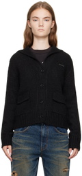 We11done Black Sailor Cardigan