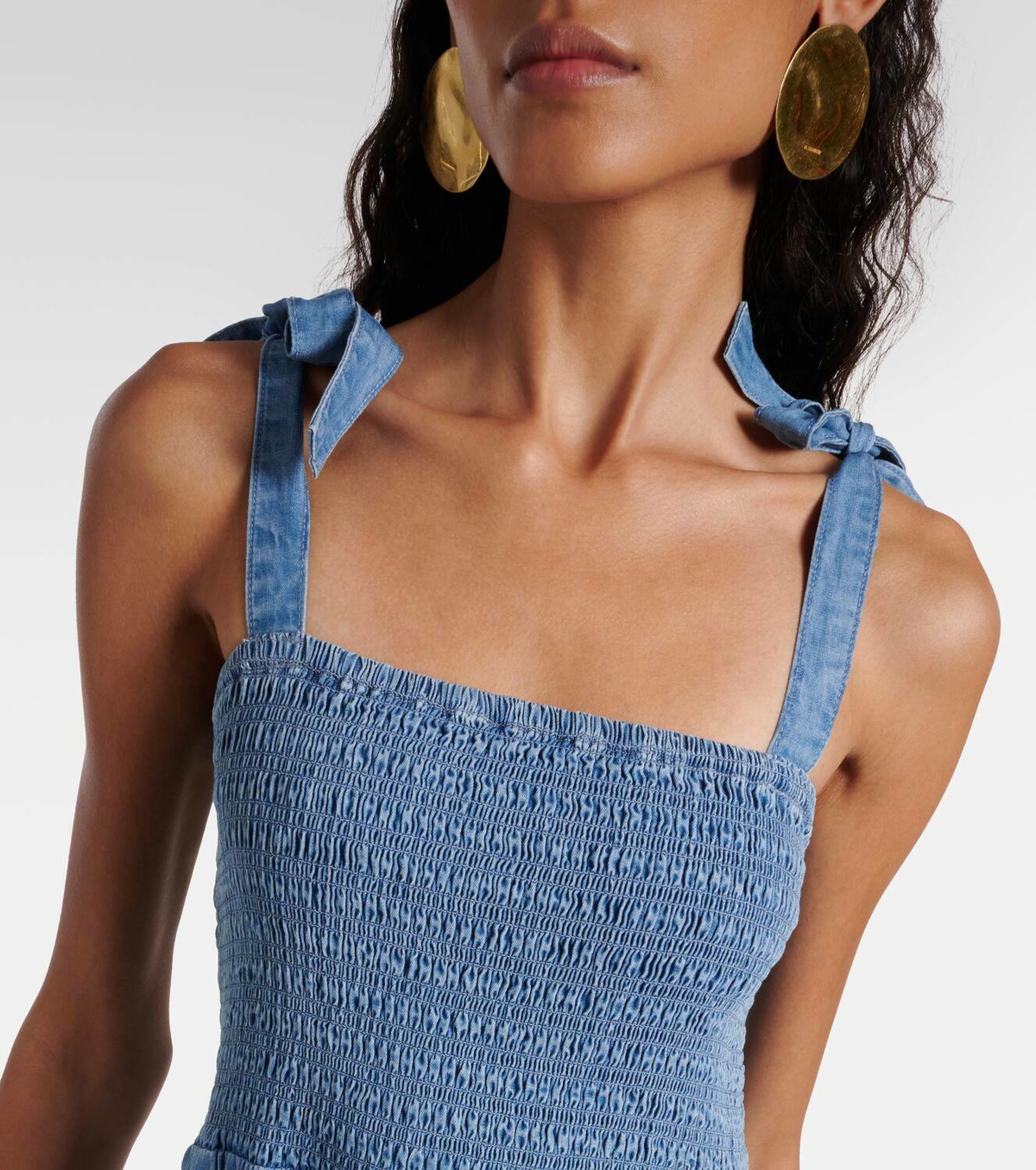 white christmas dresses Kimberly Sequin Midi Dress in Blue Jay