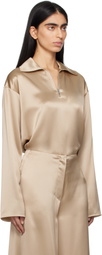 Nanushka Beige Mencia Blouse
