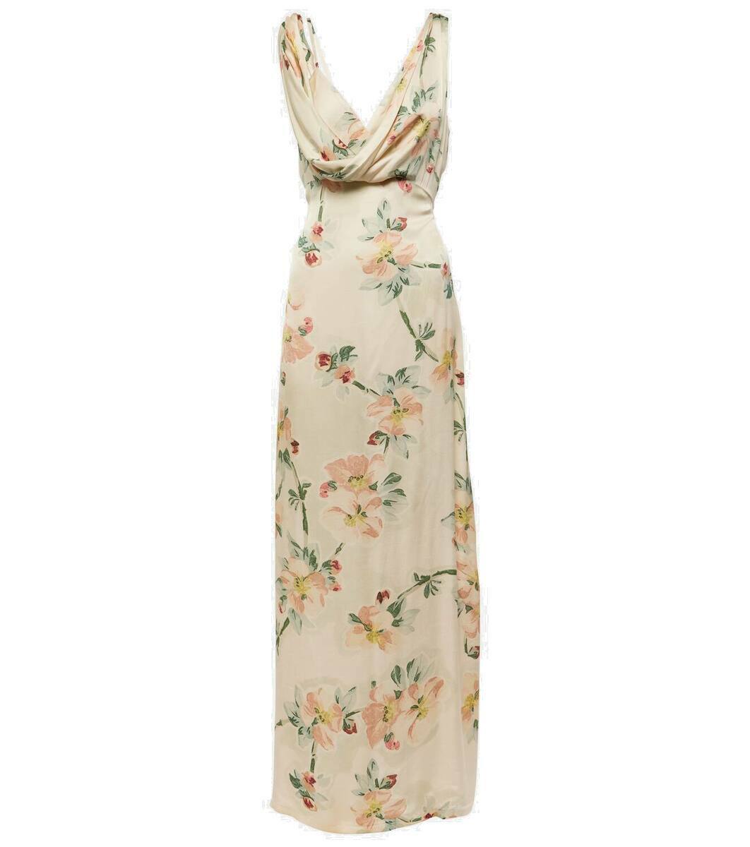 Toteme Floral draped maxi dress Toteme